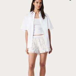 RAG & BONE White Amy Lace Shorts size small